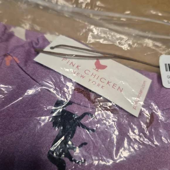 Pink Chicken Purple Dress with Horse Print - Picture 10 of 10